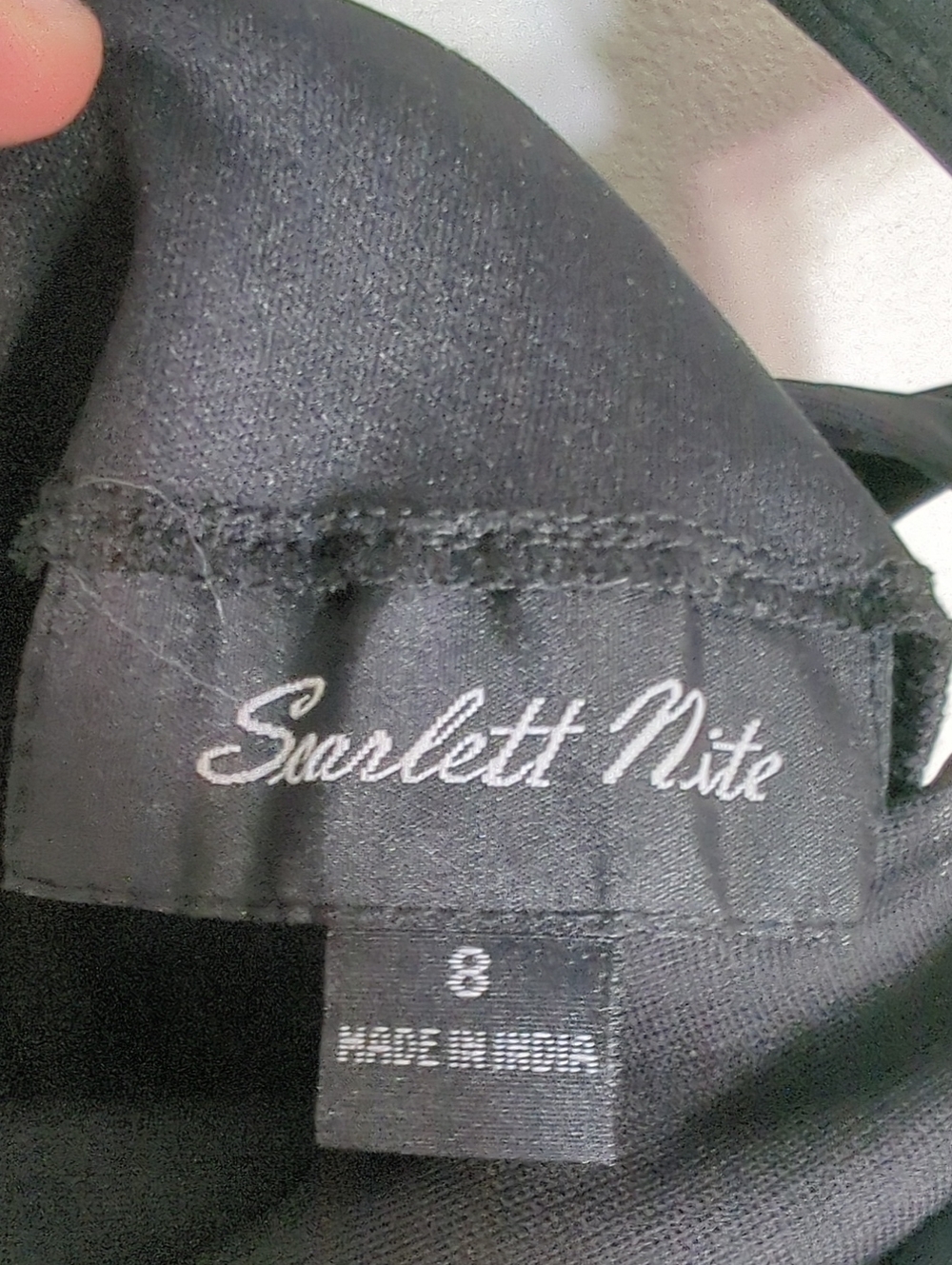 Scarlett Nite Womens Dress Black Maxi Special Occasion Formal Rhinestone sz 8 - Picture 6 of 16